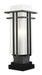 Z-Lite Canada - One Light Outdoor Pier Mounted Fixture - Abbey - Black- Union Lighting Luminaires Decor