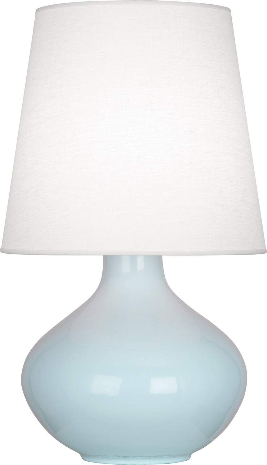 Robert Abbey - One Light Table Lamp - June - Baby Blue Glazed Ceramic- Union Lighting Luminaires Decor