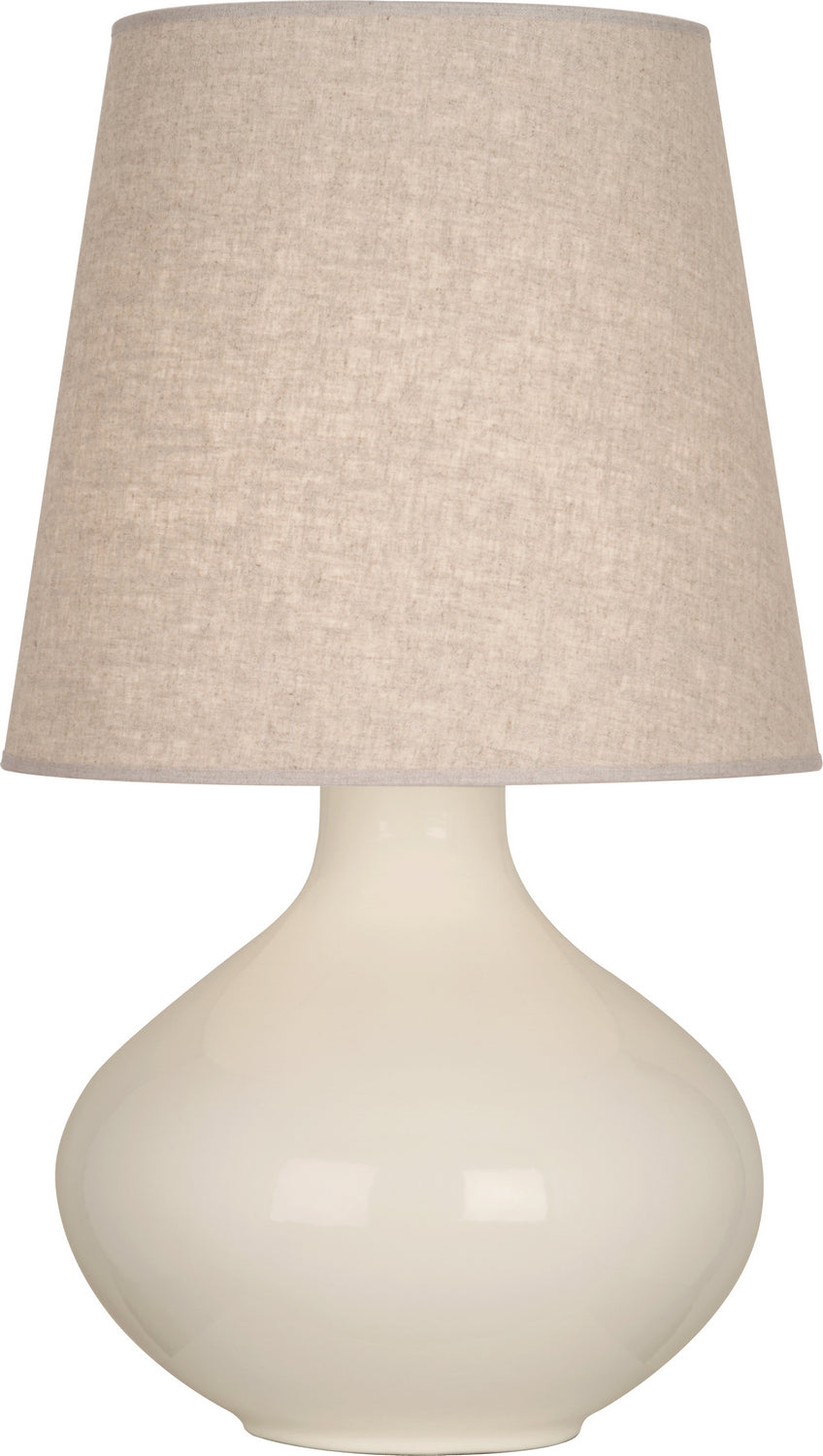 Robert Abbey - One Light Table Lamp - June - Bone Glazed Ceramic- Union Lighting Luminaires Decor