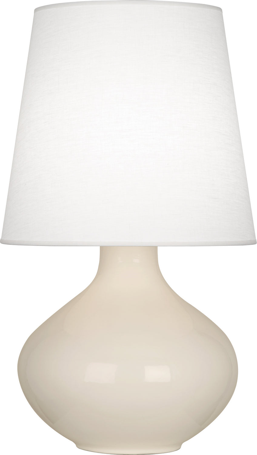 Robert Abbey - One Light Table Lamp - June - Bone Glazed Ceramic- Union Lighting Luminaires Decor