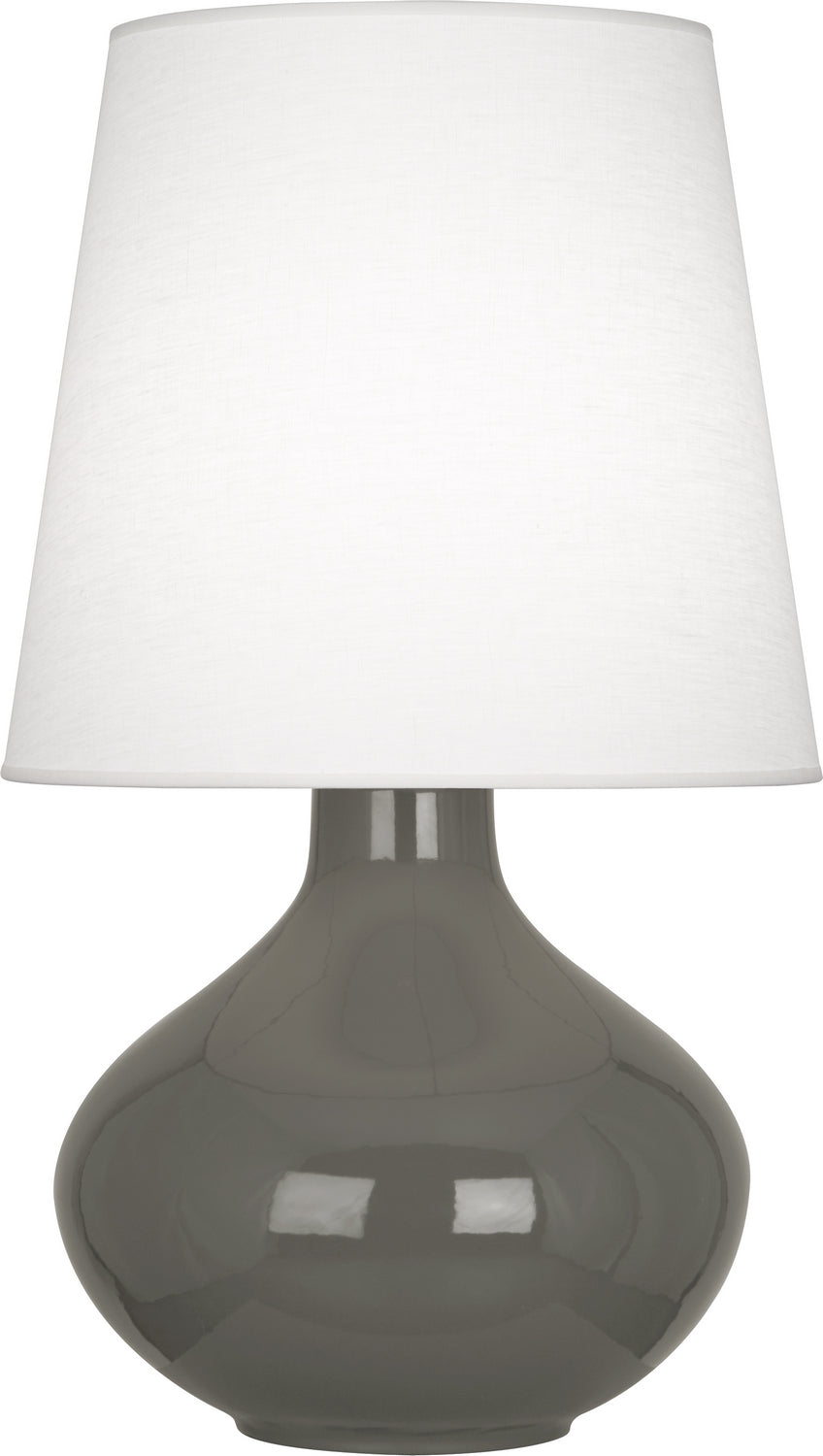 Robert Abbey - One Light Table Lamp - June - Ash Glazed Ceramic- Union Lighting Luminaires Decor