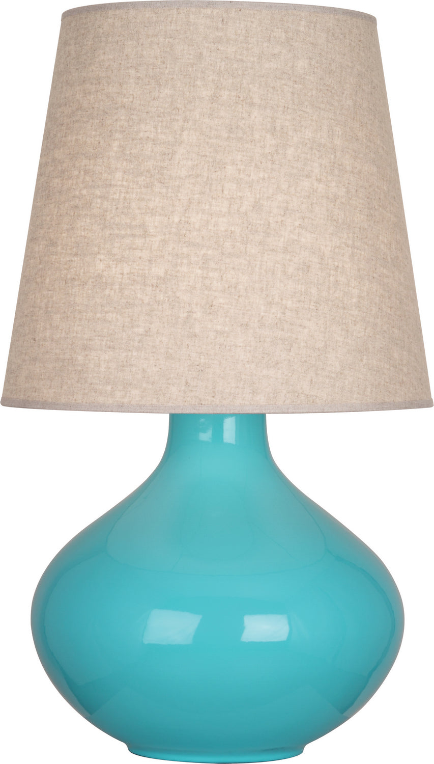 Robert Abbey - One Light Table Lamp - June - Egg Blue Glazed Ceramic- Union Lighting Luminaires Decor