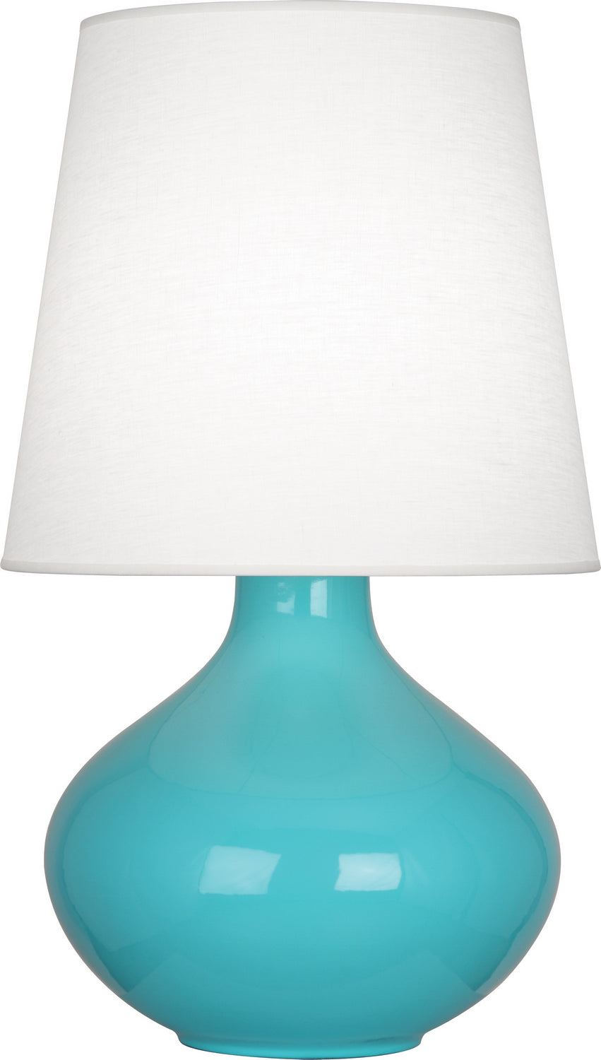 Robert Abbey - One Light Table Lamp - June - Egg Blue Glazed Ceramic- Union Lighting Luminaires Decor