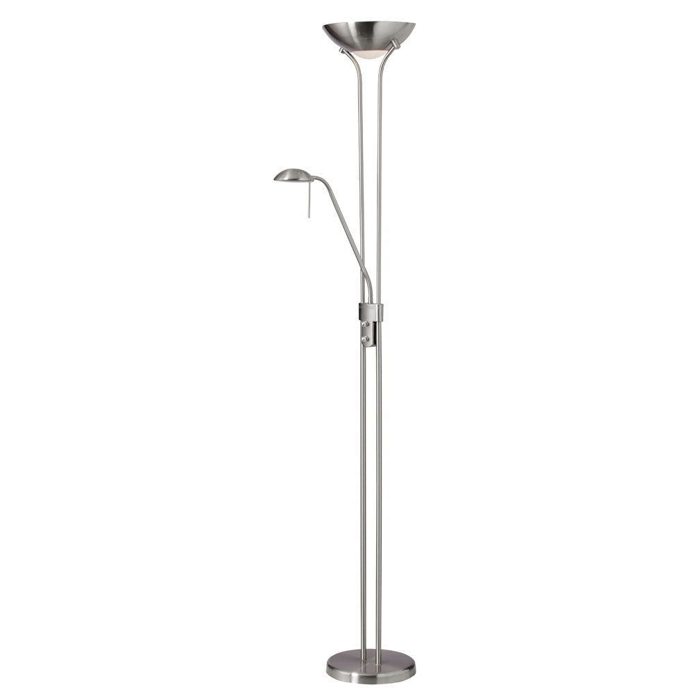 Dainolite Canada - Three Light Floor Lamp - Contemporary - Satin Chrome- Union Lighting Luminaires Decor