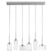 Dainolite Canada - Six Light Pendant - Industrial Chic - Polished Chrome- Union Lighting Luminaires Decor