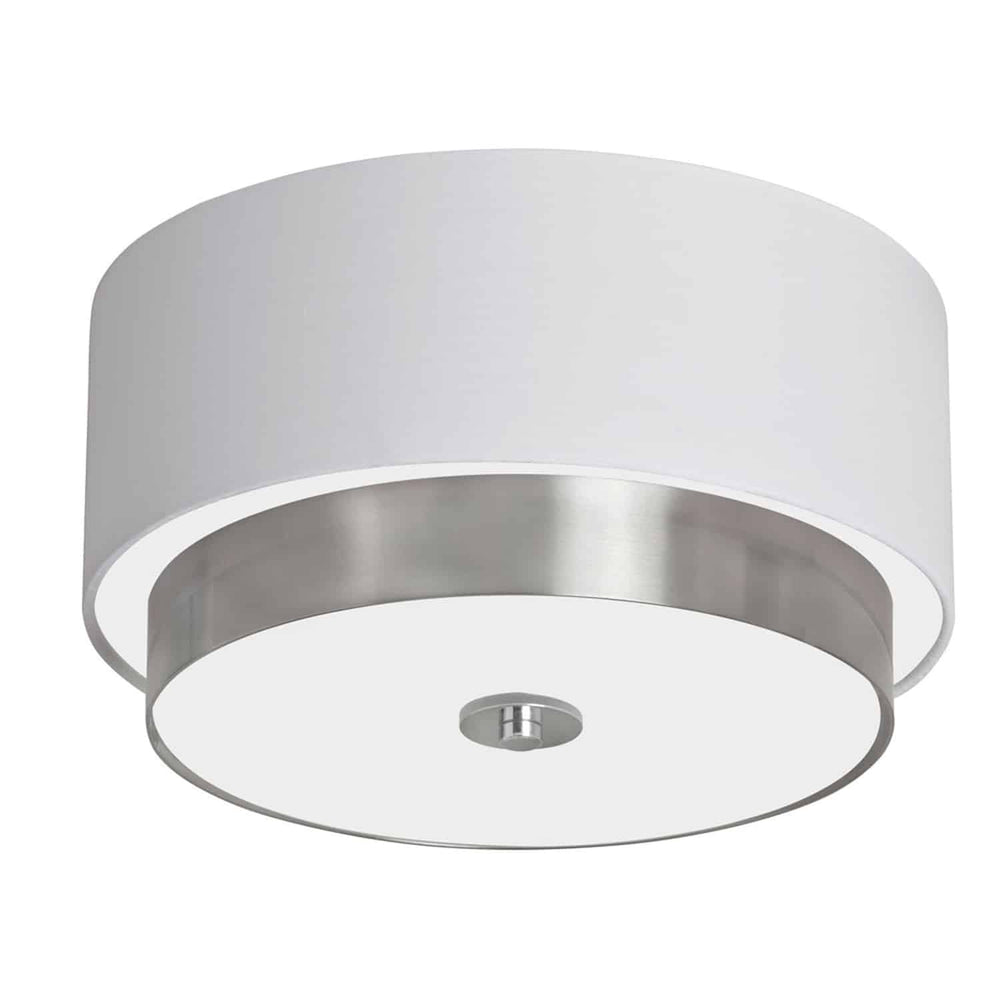 Dainolite Canada - Three Light Flush Mount - Larkin - White- Union Lighting Luminaires Decor