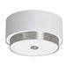 Dainolite Canada - Three Light Flush Mount - Larkin - White- Union Lighting Luminaires Decor