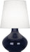 Robert Abbey - One Light Table Lamp - June - Midnight Blue Glazed Ceramic- Union Lighting Luminaires Decor