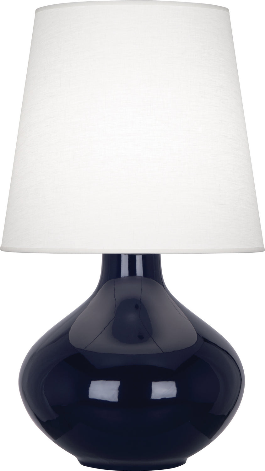 Robert Abbey - One Light Table Lamp - June - Midnight Blue Glazed Ceramic- Union Lighting Luminaires Decor