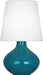 Robert Abbey - One Light Table Lamp - June - Peacock Glazed Ceramic- Union Lighting Luminaires Decor