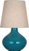 Robert Abbey - One Light Table Lamp - June - Peacock Glazed Ceramic- Union Lighting Luminaires Decor