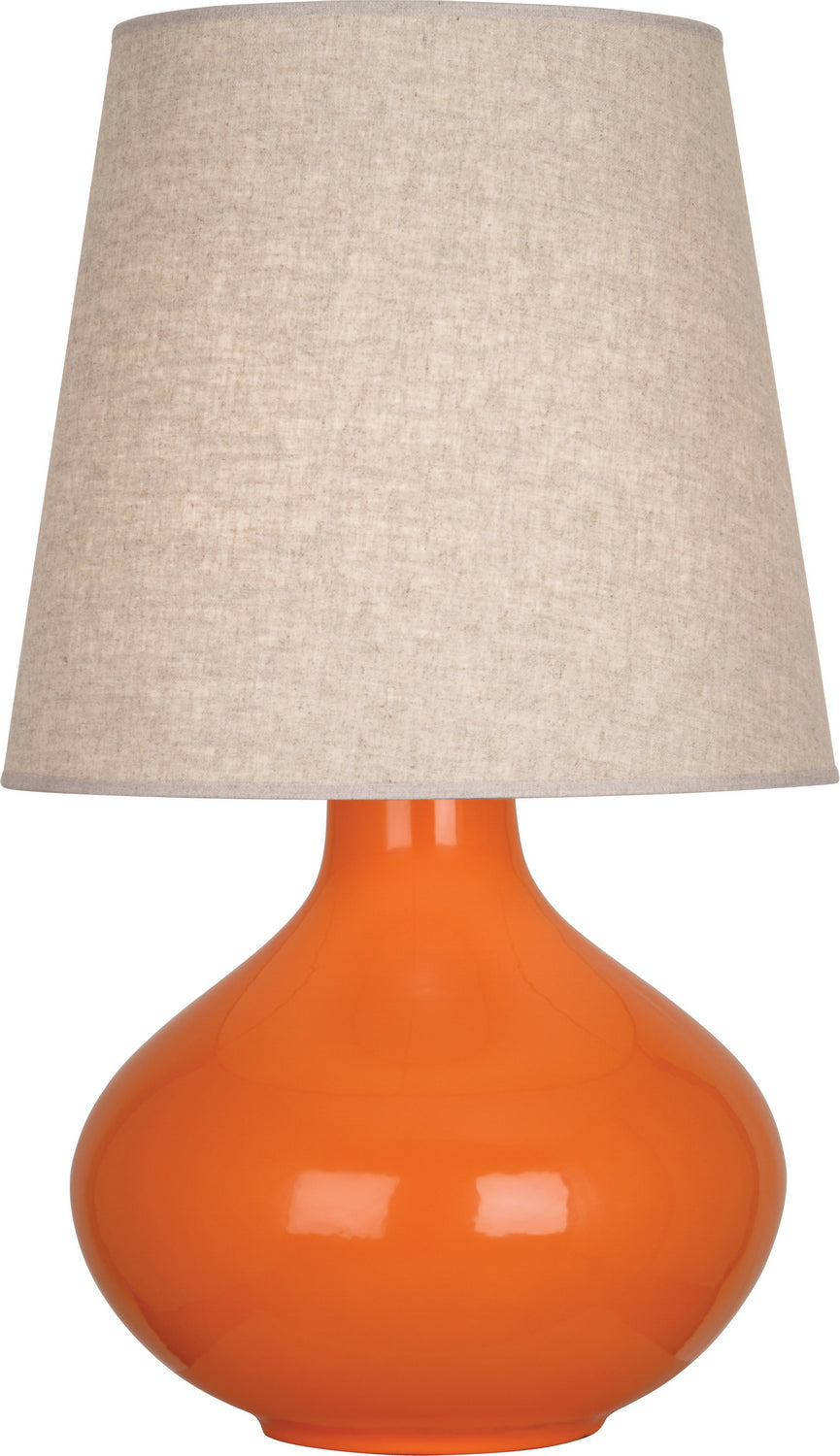 Robert Abbey - One Light Table Lamp - June - Pumpkin Glazed Ceramic- Union Lighting Luminaires Decor