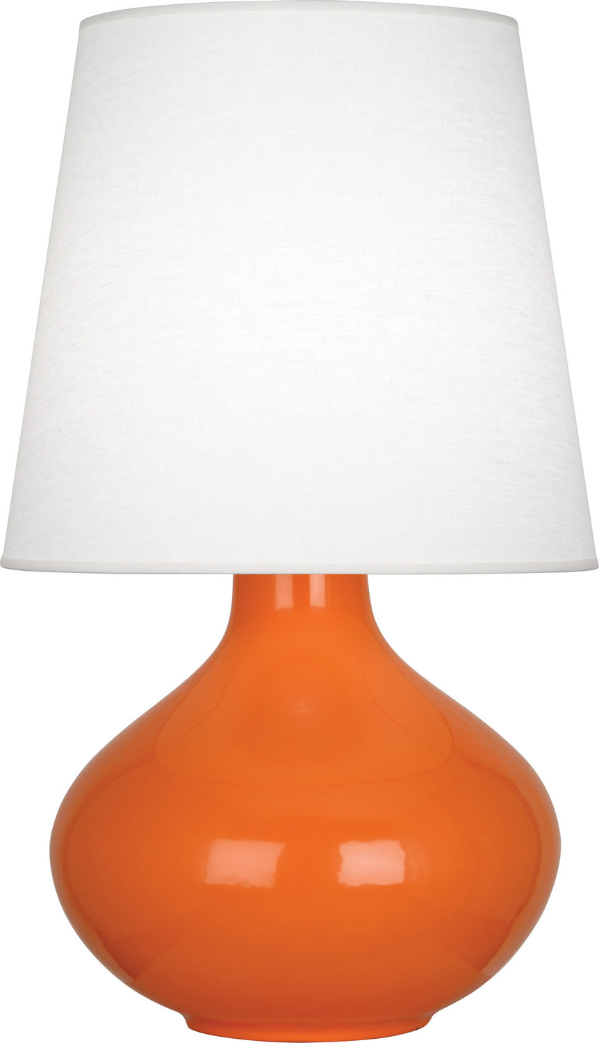 Robert Abbey - One Light Table Lamp - June - Pumkin Glazed Ceramic- Union Lighting Luminaires Decor