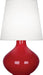 Robert Abbey - One Light Table Lamp - June - Ruby Red Glazed Ceramic- Union Lighting Luminaires Decor