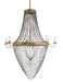 Currey and Company - Eight Light Chandelier - Lucien - French Gold Leaf/Iron- Union Lighting Luminaires Decor