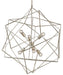 Currey and Company - Six Light Chandelier - Aerial - Silver Granello- Union Lighting Luminaires Decor