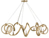 Currey and Company - Ten Light Chandelier - Ringmaster - Dutch Gold Leaf- Union Lighting Luminaires Decor