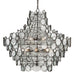 Currey and Company - 12 Light Chandelier - Galahad - Clear/Bronze- Union Lighting Luminaires Decor