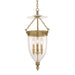 Hudson Valley Canada - Three Light Pendant - Hanover - Aged Brass- Union Lighting Luminaires Decor