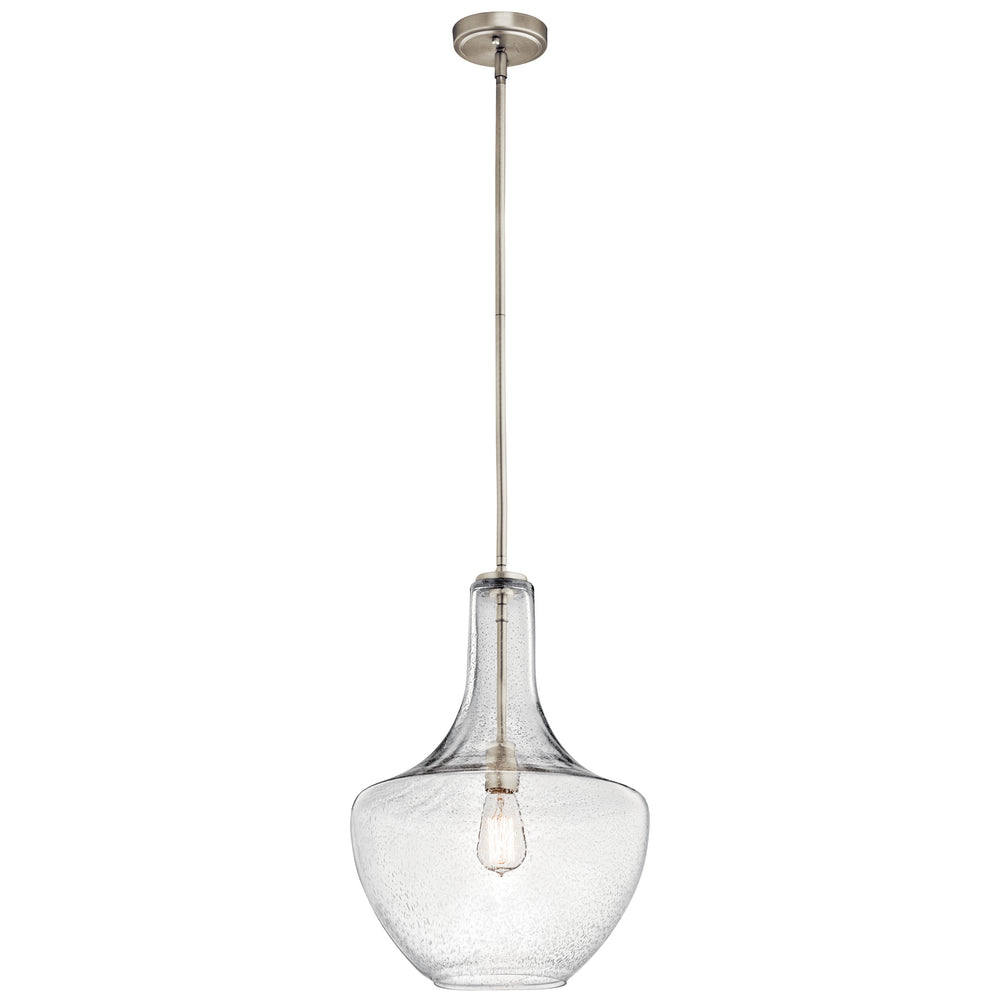 Kichler Canada - One Light Pendant - Everly - Brushed Nickel- Union Lighting Luminaires Decor