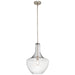 Kichler Canada - One Light Pendant - Everly - Brushed Nickel- Union Lighting Luminaires Decor