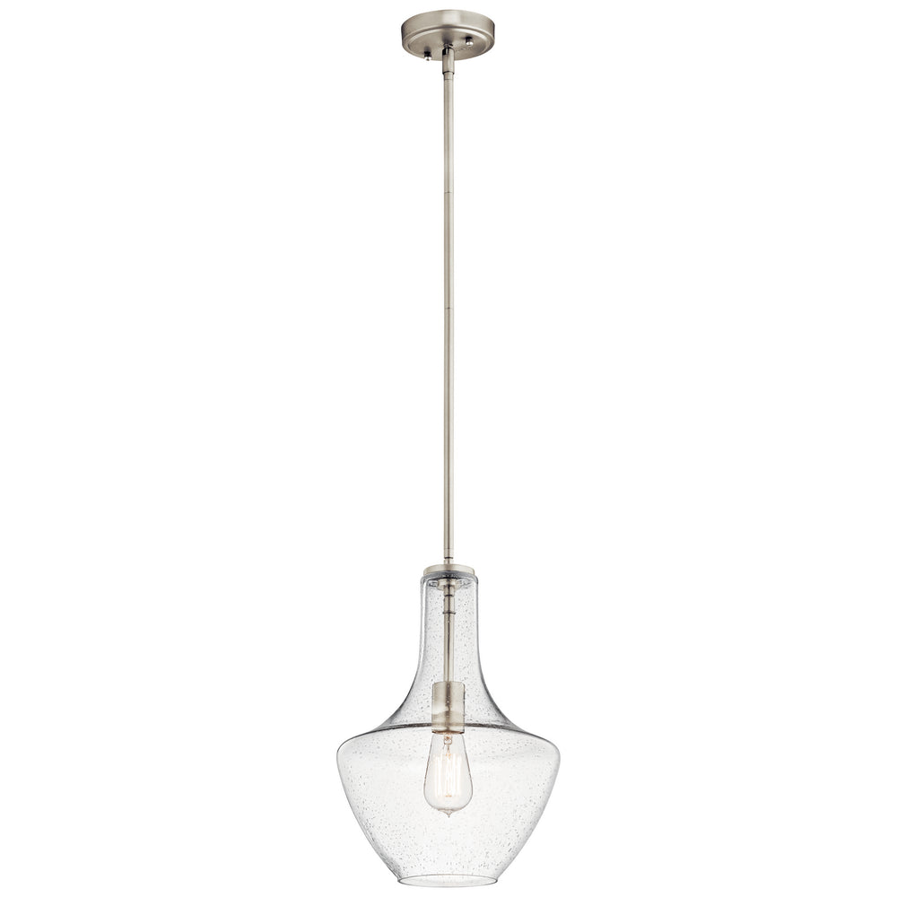 Kichler Canada - One Light Pendant - Everly - Brushed Nickel- Union Lighting Luminaires Decor