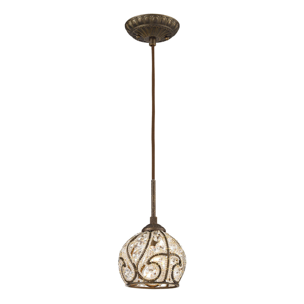 ELK Home - One Light Mini Pendant - Elizabethan - Dark Bronze- Union Lighting Luminaires Decor