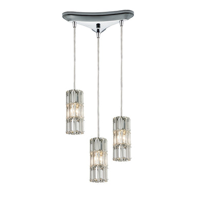 ELK Home - Three Light Pendant - Cynthia - Polished Chrome- Union Lighting Luminaires Decor