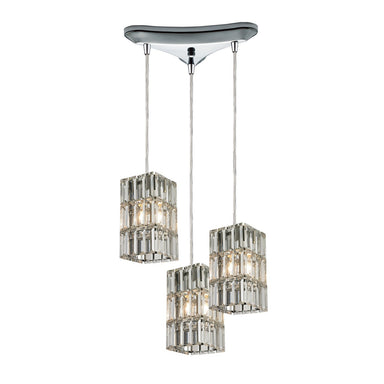 ELK Home - Three Light Pendant - Cynthia - Polished Chrome- Union Lighting Luminaires Decor