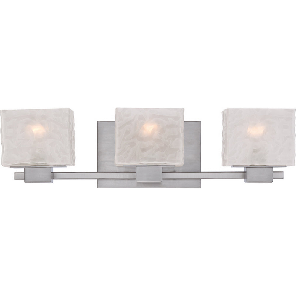Quoizel - Three Light Bath Fixture - Melody - Brushed Nickel- Union Lighting Luminaires Decor