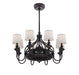 Savoy House - Eight Light Fan D'lier - Brisa - English Bronze- Union Lighting Luminaires Decor