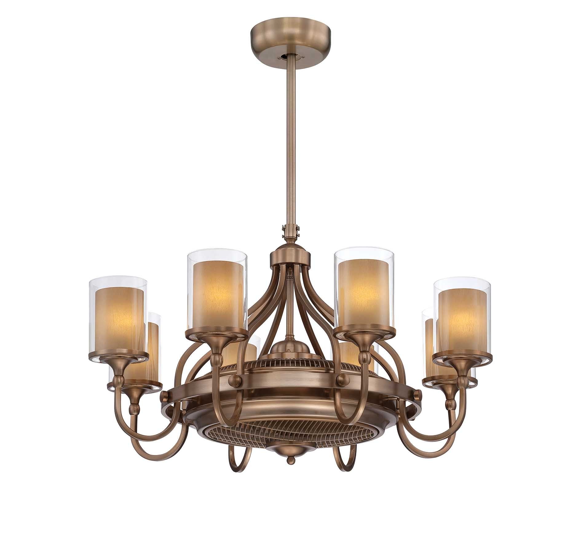 Savoy House - Eight Light Fan D'lier - Etesian - Burnished Russet- Union Lighting Luminaires Decor