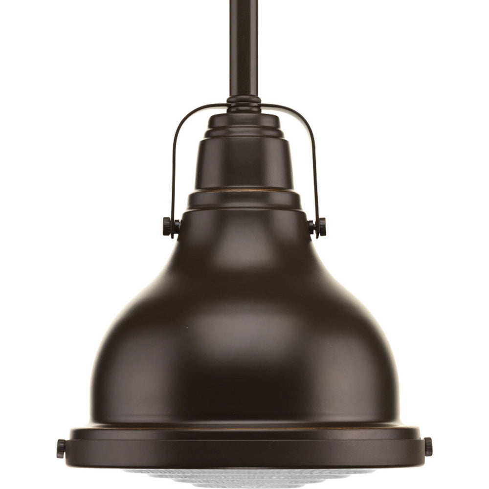 Progress Canada - One Light Mini Pendant - Fresnel Pendant - Oil Rubbed Bronze- Union Lighting Luminaires Decor