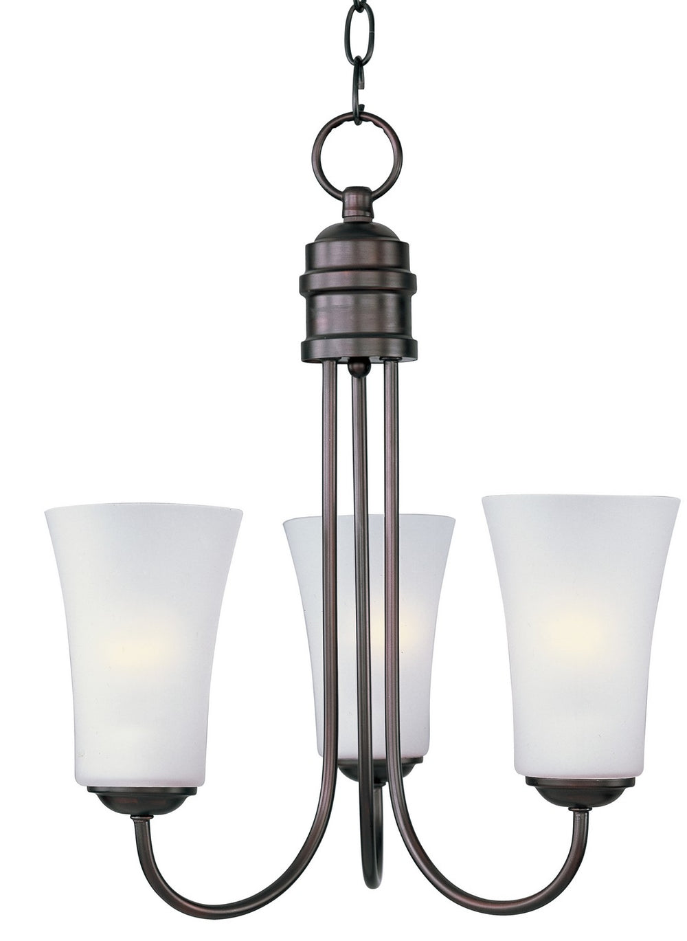 Maxim - Three Light Chandelier - Logan - Oil Rubbed Bronze- Union Lighting Luminaires Decor
