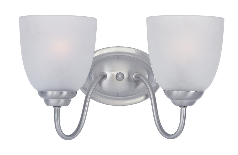 Maxim - Two Light Bath Vanity - Stefan - Satin Nickel- Union Lighting Luminaires Decor