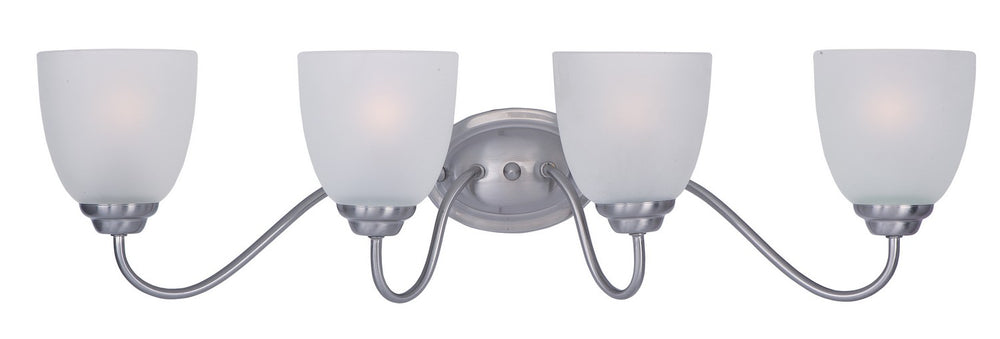 Maxim - Four Light Bath Vanity - Stefan - Satin Nickel- Union Lighting Luminaires Decor
