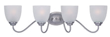 Maxim - Four Light Bath Vanity - Stefan - Satin Nickel- Union Lighting Luminaires Decor