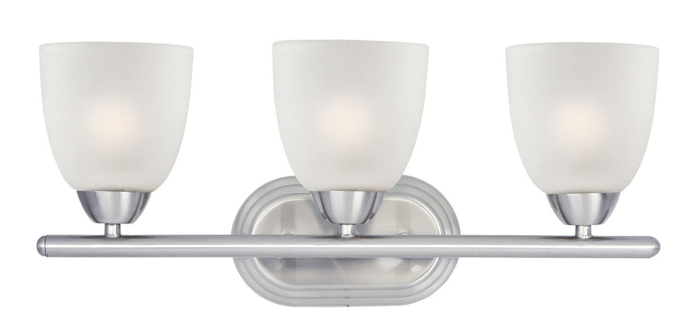 Maxim - Three Light Bath Vanity - Axis - Satin Nickel- Union Lighting Luminaires Decor