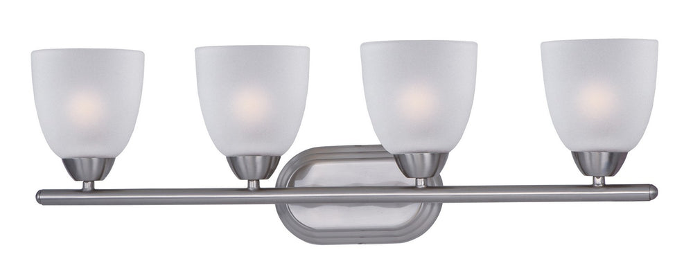 Maxim - Four Light Bath Vanity - Axis - Satin Nickel- Union Lighting Luminaires Decor