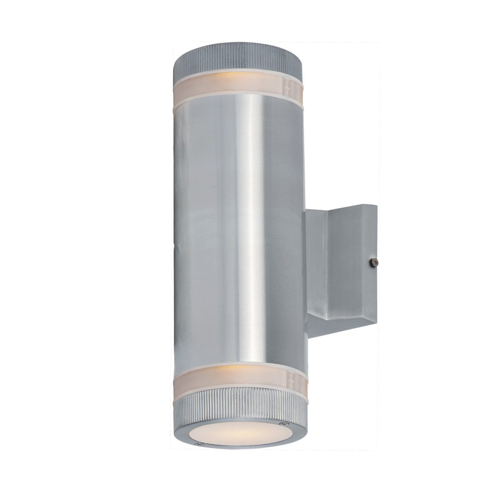Maxim - Two Light Outdoor Wall Lantern - Lightray - Brushed Aluminum- Union Lighting Luminaires Decor