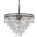 Crystorama - Seven Light Chandelier - Mercer - English Bronze- Union Lighting Luminaires Decor