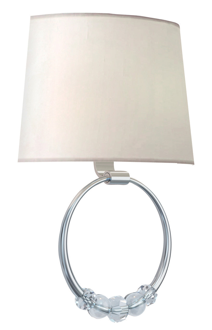 Crystorama - Two Light Wall Sconce - Mirage - Polished Nickel- Union Lighting Luminaires Decor