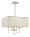 Crystorama - Four Light Chandelier - Paxton - Polished Nickel- Union Lighting Luminaires Decor