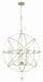 Crystorama - Nine Light Chandelier - Solaris - Olde Silver- Union Lighting Luminaires Decor