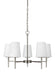 Generation Lighting Canada - Five Light Chandelier - Driscoll - Brushed Nickel- Union Lighting Luminaires Decor