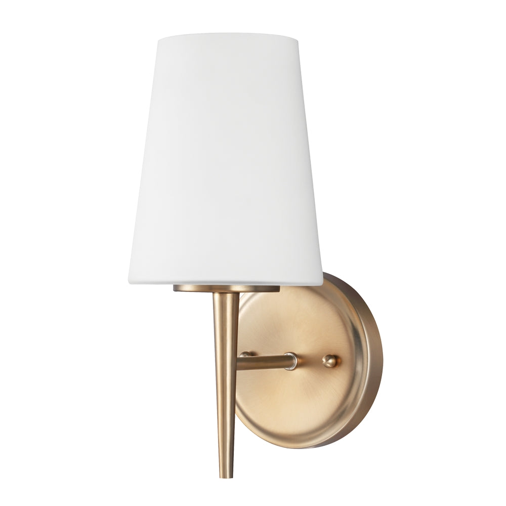 Generation Lighting Canada - One Light Wall / Bath Sconce - Driscoll - Satin Brass- Union Lighting Luminaires Decor