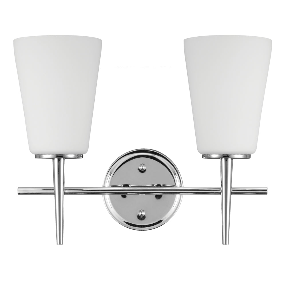Generation Lighting Canada - Two Light Wall / Bath - Driscoll - Chrome- Union Lighting Luminaires Decor