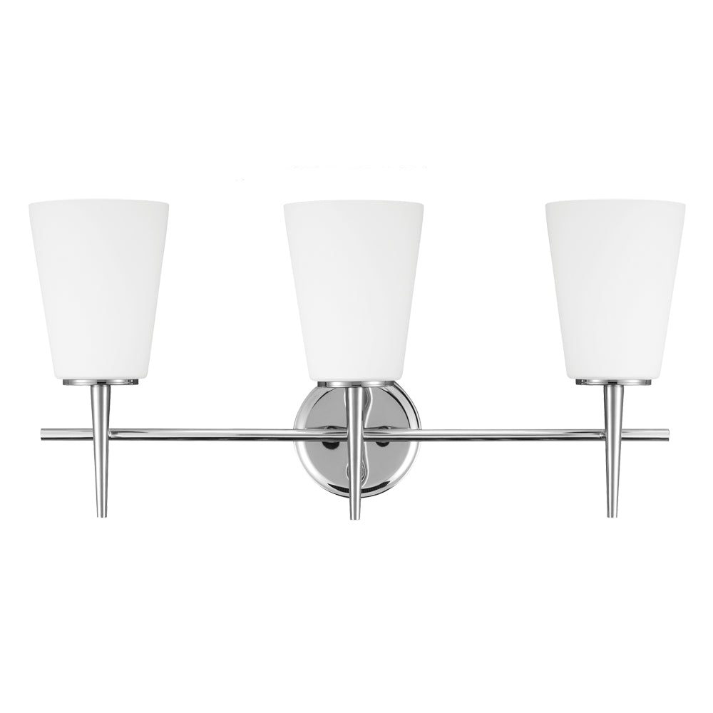 Generation Lighting Canada - Three Light Wall / Bath - Driscoll - Chrome- Union Lighting Luminaires Decor