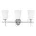 Generation Lighting Canada - Three Light Wall / Bath - Driscoll - Chrome- Union Lighting Luminaires Decor