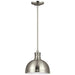 Generation Lighting Canada - One Light Pendant - Pratt Street Metal - Brushed Nickel- Union Lighting Luminaires Decor
